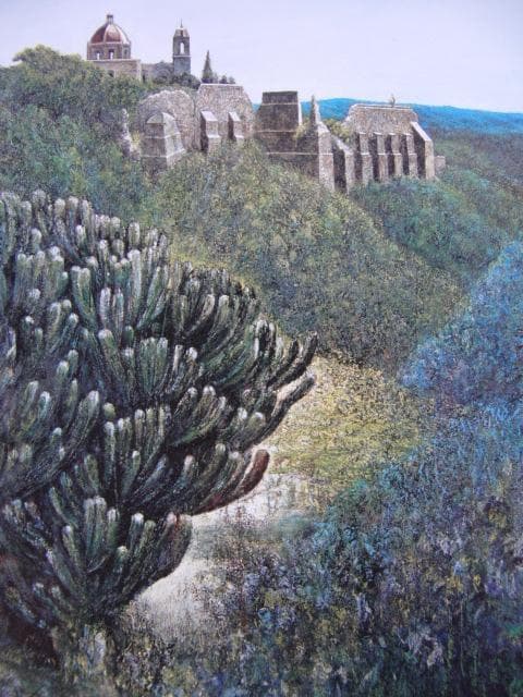 池田良則、【廃坑バレンシアーナ】、希少な額装用画集より、新品額装付