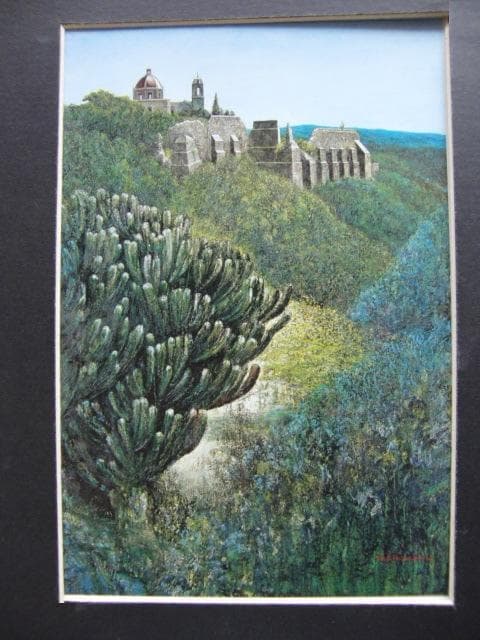 池田良則、【廃坑バレンシアーナ】、希少な額装用画集より、新品額装付