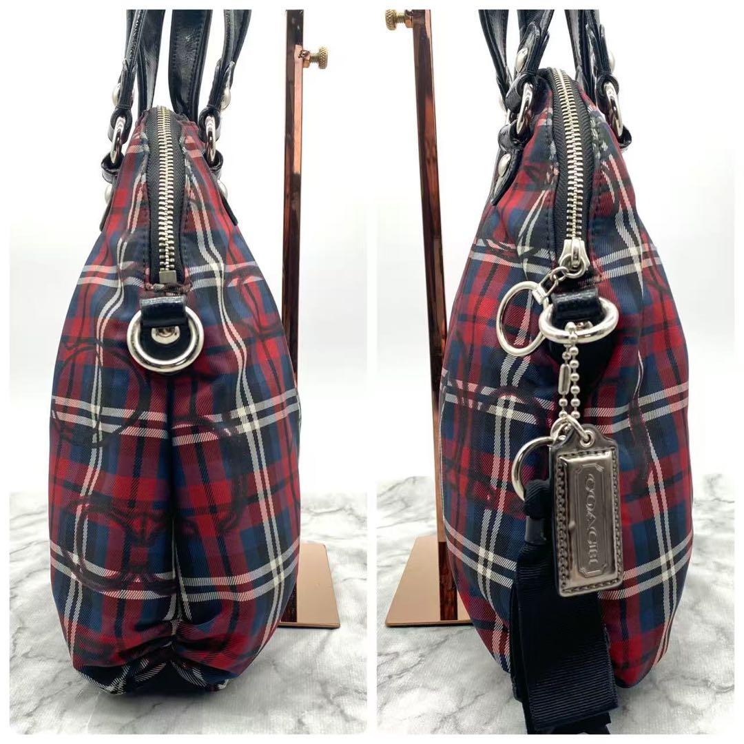 コーチ　ショルダーバッグ　肩掛け　斜め掛け　キャンバス　ポピー　18714