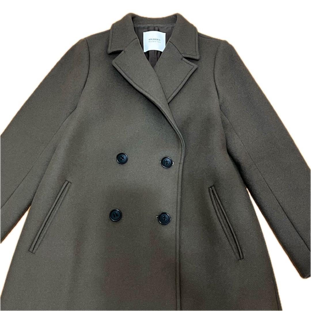 STUDIOUS ファブリカダブルウールチェスターコート サイズ1