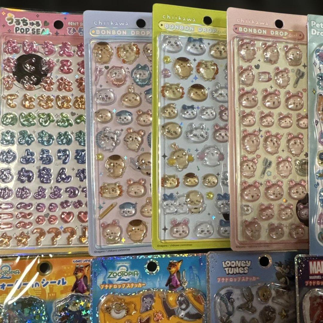 たまごっち　ちいかわ　ボンボンドロップシール　ディズニーボンボンドロップシール