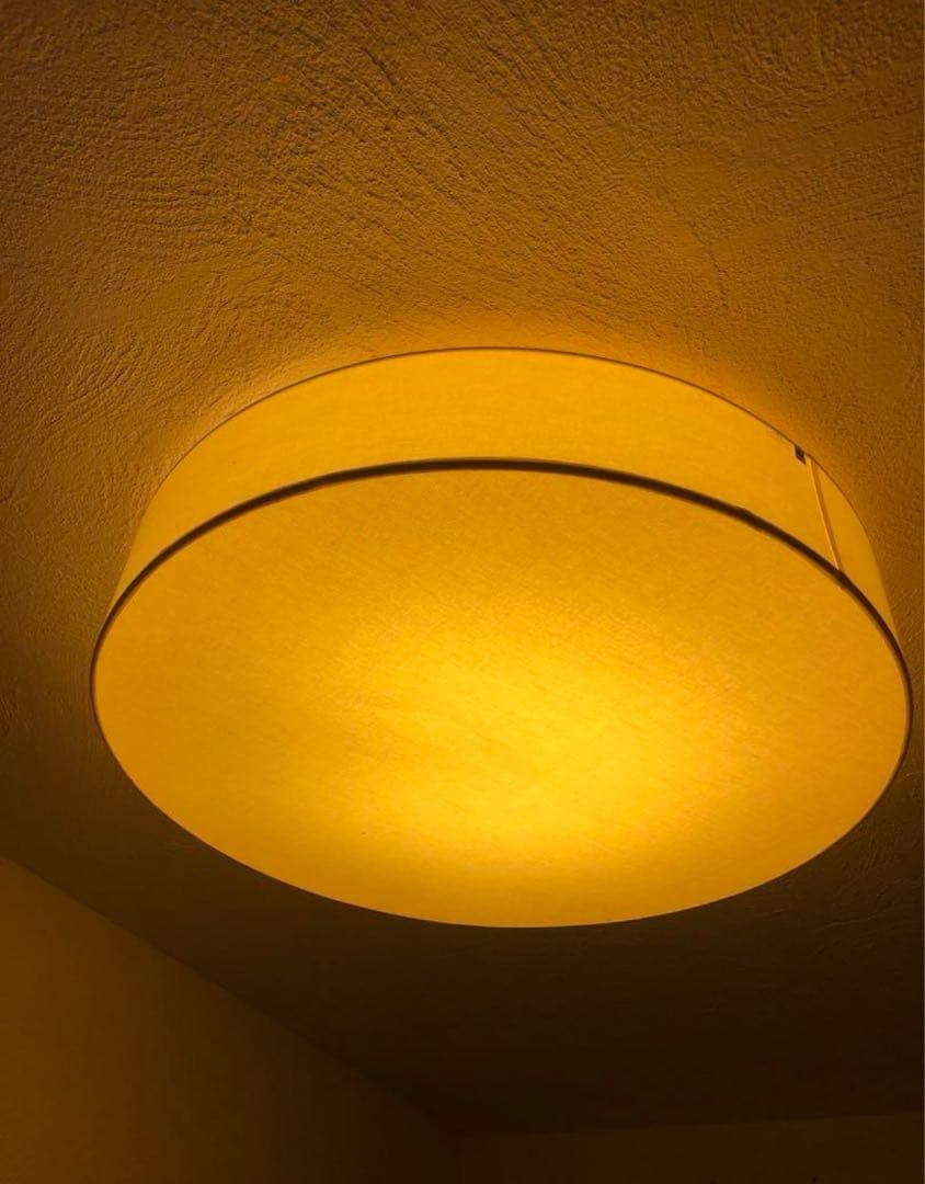 布張り照明　LX-2928-L 電球色シーリングライト 直径800mm