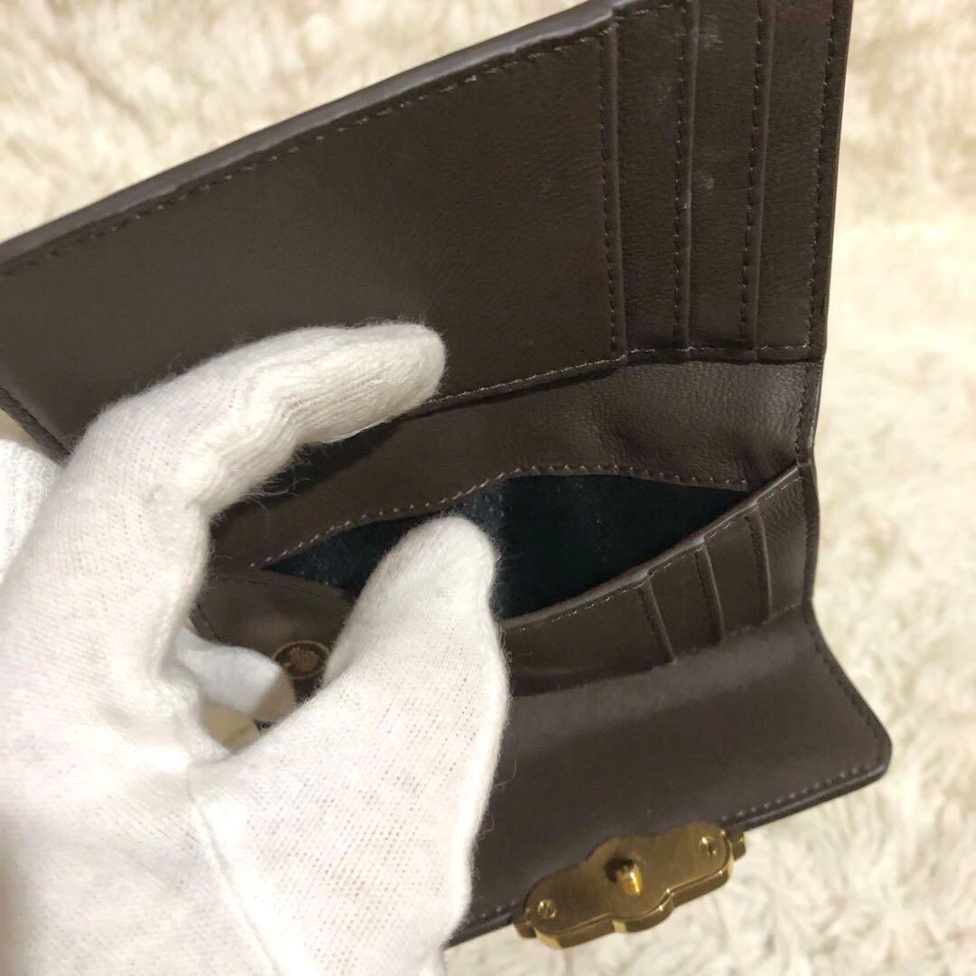 現行·未使用✨マルベリー レザー　三つ折り財布