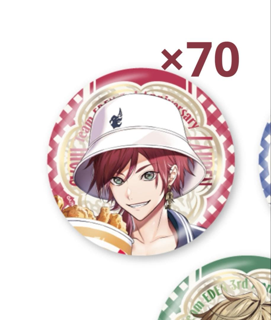 にじさんじ 【 エデン組 3周年 】箔押し缶バッジ ローレン・イロアス