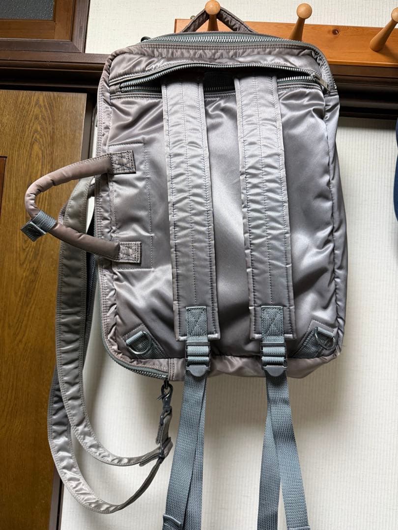 ら*ア様 ポーター タンカー 3way 2層 ブリーフケース シルバーグレー