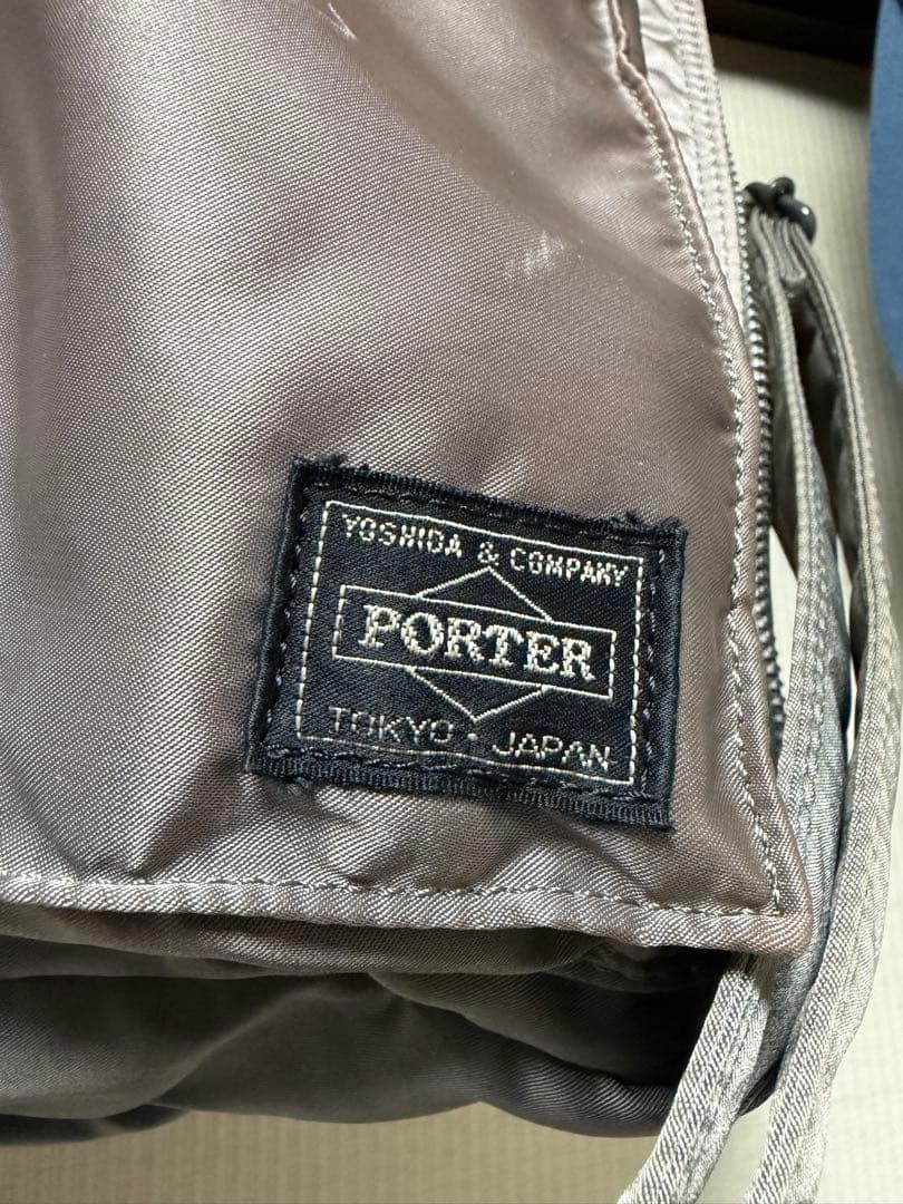 ら*ア様 ポーター タンカー 3way 2層 ブリーフケース シルバーグレー