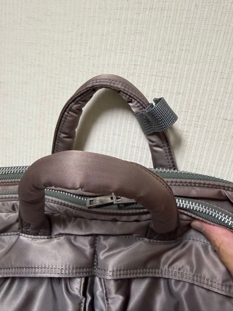 ら*ア様 ポーター タンカー 3way 2層 ブリーフケース シルバーグレー