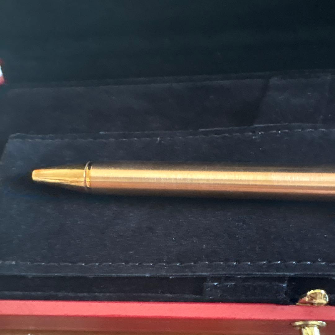 Cartier ゴールド ボールペン 専用ケース付き　名前入り