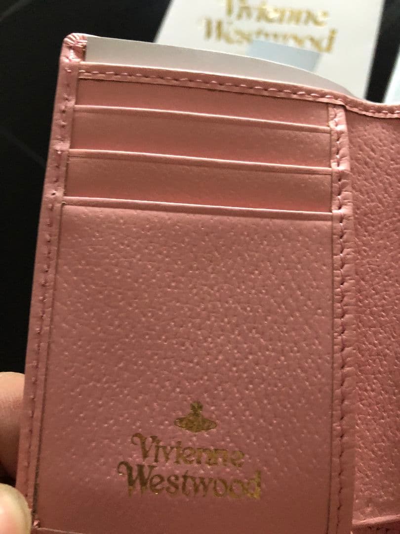 Vivienne Westwood ピンク三つ折り財布