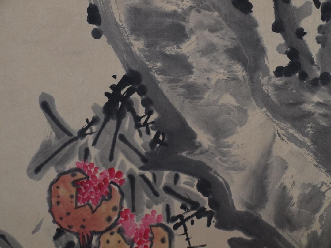 中国近時代の女画家　陈半丁作　紙本　激安骨董品 古美術 DE606B3-2