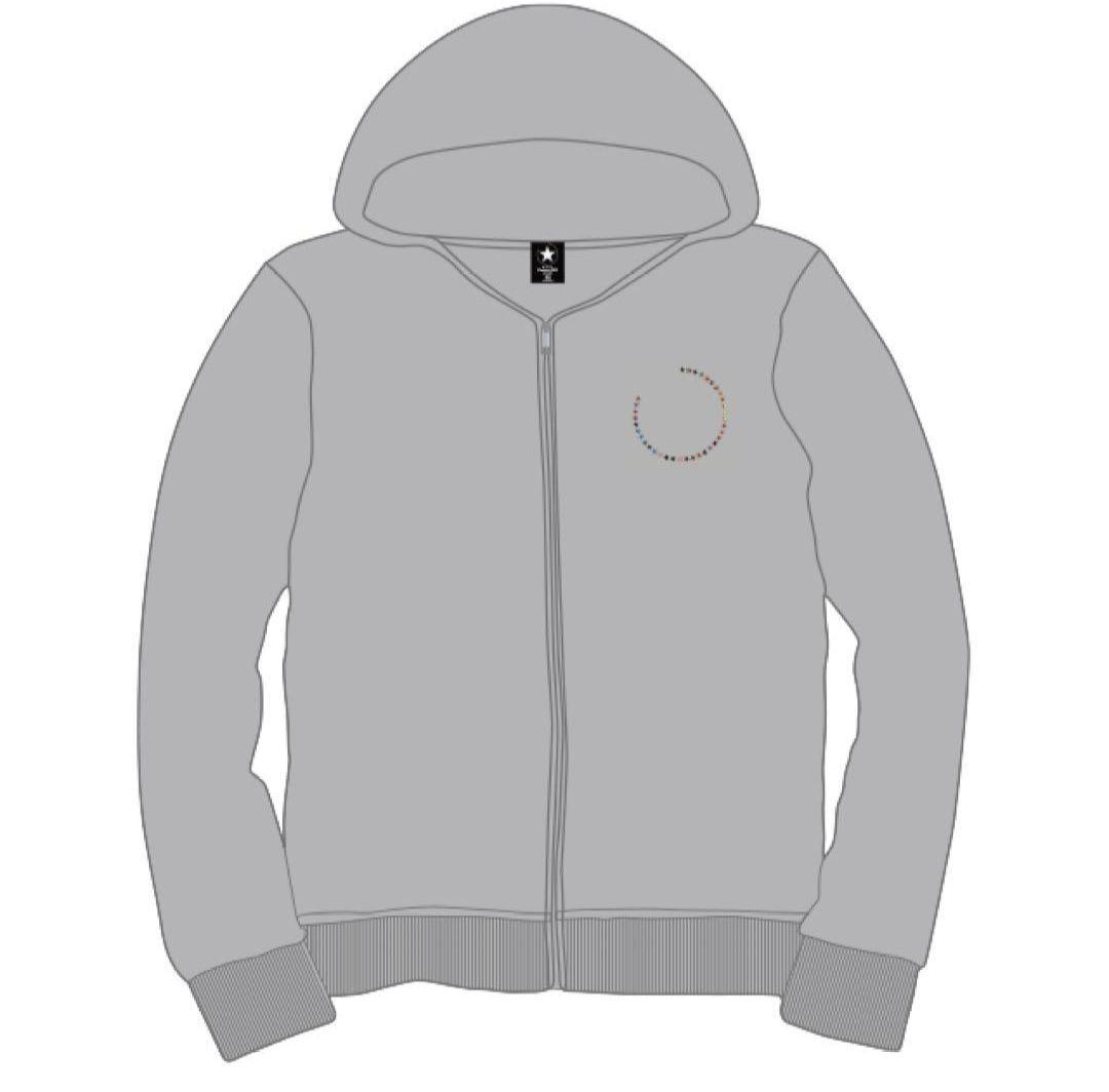 【希少XLサイズ】【B'z】【STARS】【パーカー】【グレー】入手困難　激レア