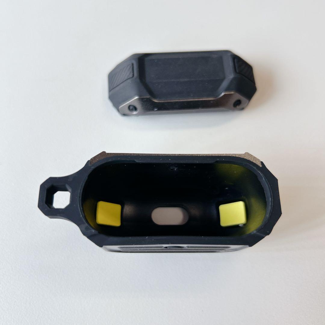 Airpods 第3世代 ケース ワイヤレス充電 対応 カラビナ ブラック