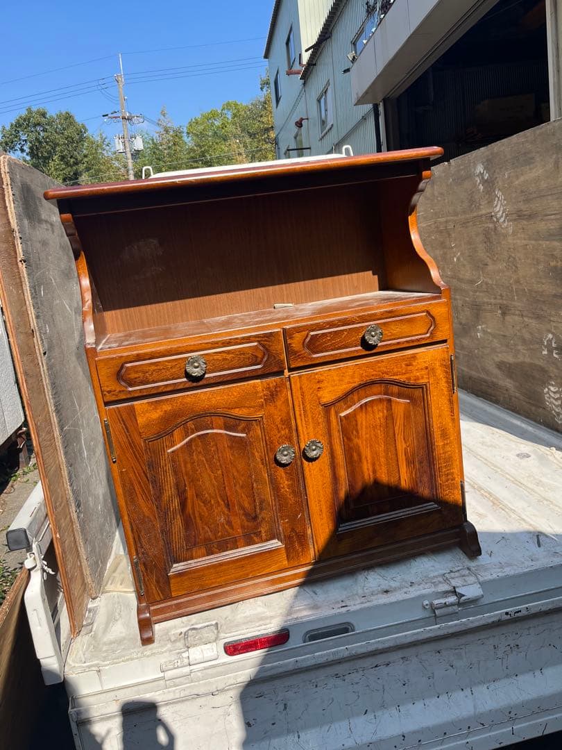 カリモク　karimoku コロニアル　木製電話台 ダークブラウン 幅約60cm