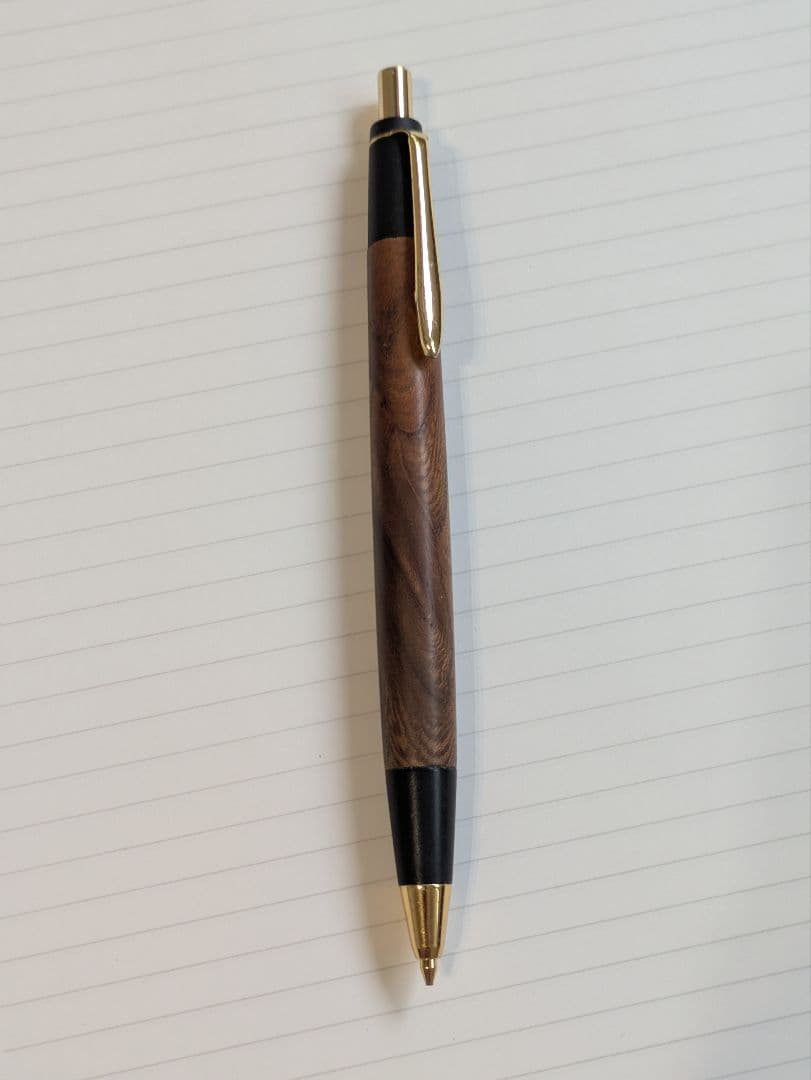 野原工芸　限定　欅上杢　旧型　シャープペンシル　固定式口金