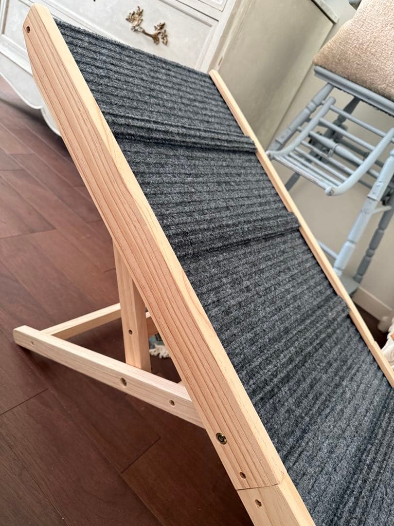 犬用ペットスロープ ペットステップ Lサイズ階段持ち運び可高さ調節