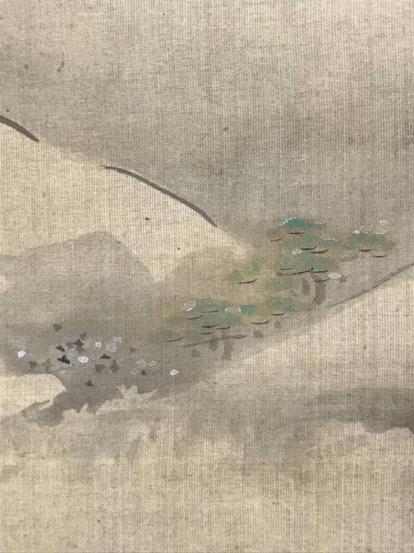 太戎/富士山水図/富士山図/山水図/横物/掛軸/名家伝来/AC-555