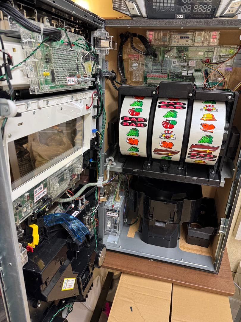 パチスロ実機 SアイムジャグラーEX-TP 不要機、データランプ付