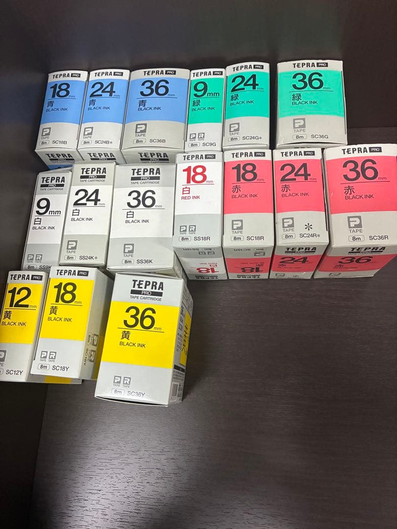 TEPRA ラベルテープ まとめ売り