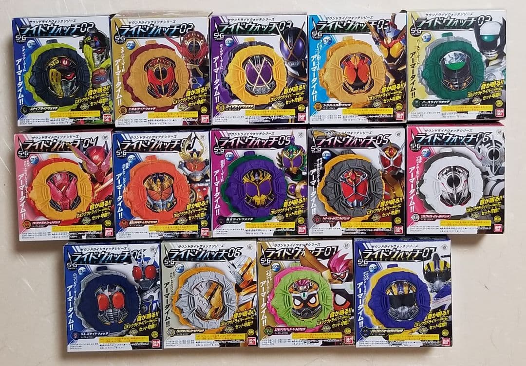 ライドウォッチ プレミアムバンダイ限定キラキラメッキ ガシャポン 食玩コンプ 他