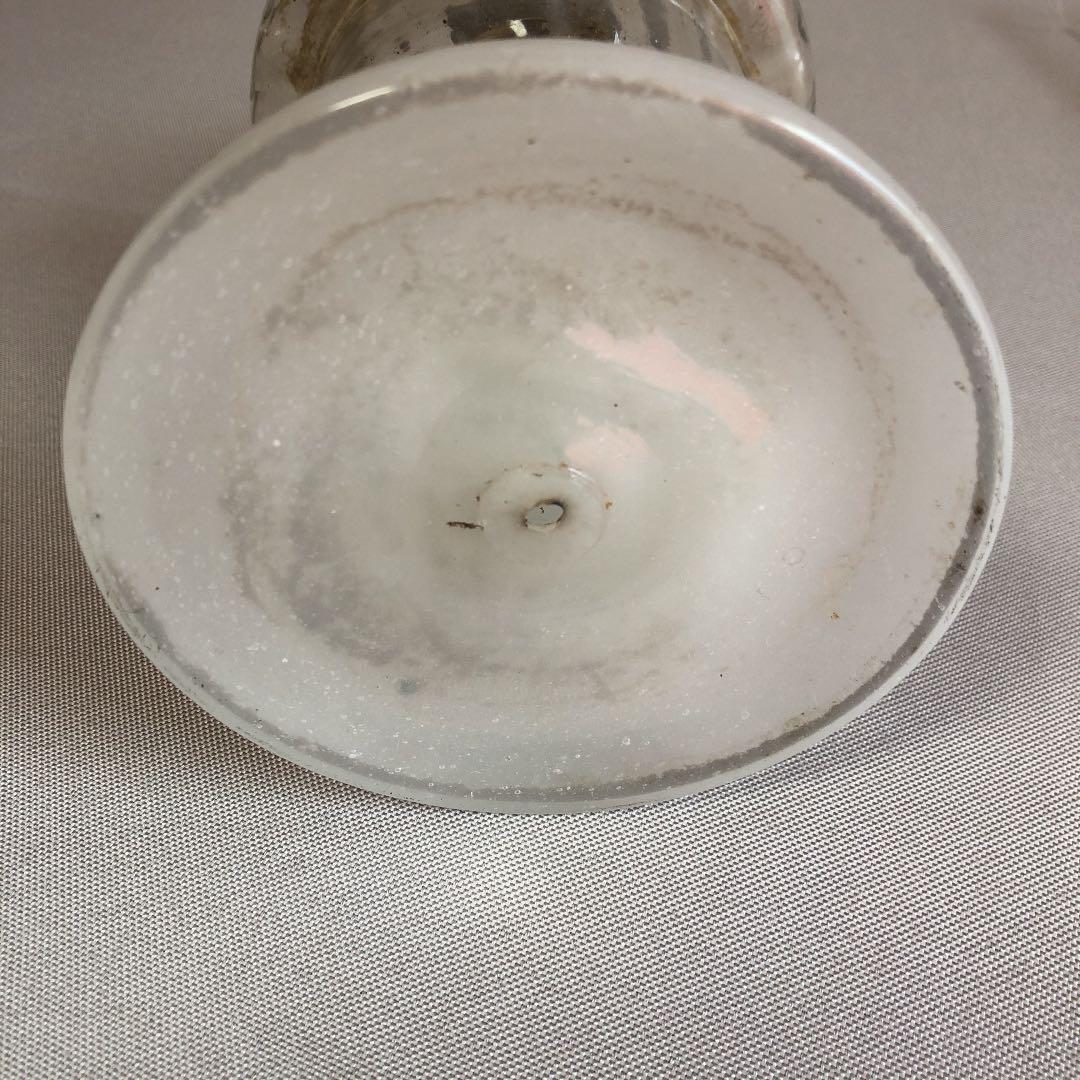 アンティークガラス卓上ランプ