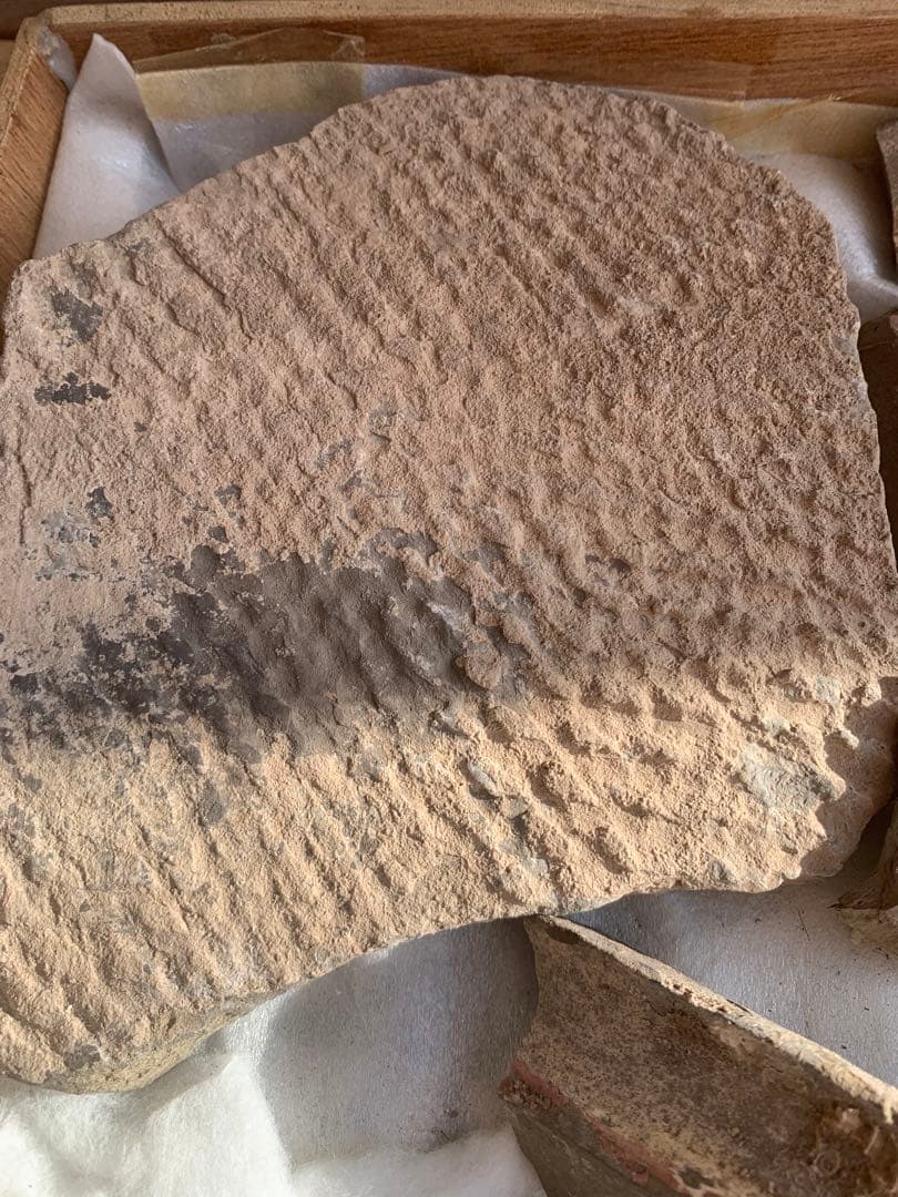 中国前漢長安未央宮残瓦(箱付き)