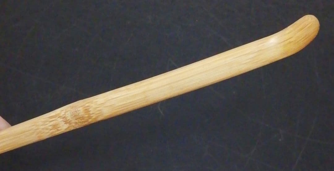 宗完書付　銘『清風』　竹　茶杓　共箱　茶道具