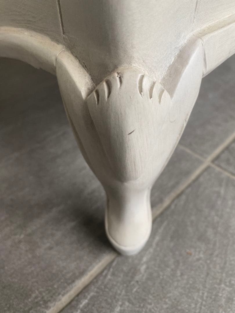 ロココ フレンチ♦️高級　猫脚 ホワイト ワイドチェスト♦️引き取り 配達可