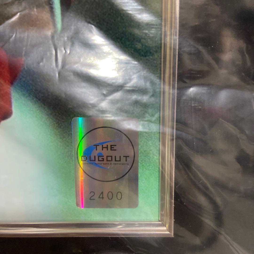 デニス・ベルカンプ　直筆サイン入りフォト額入り