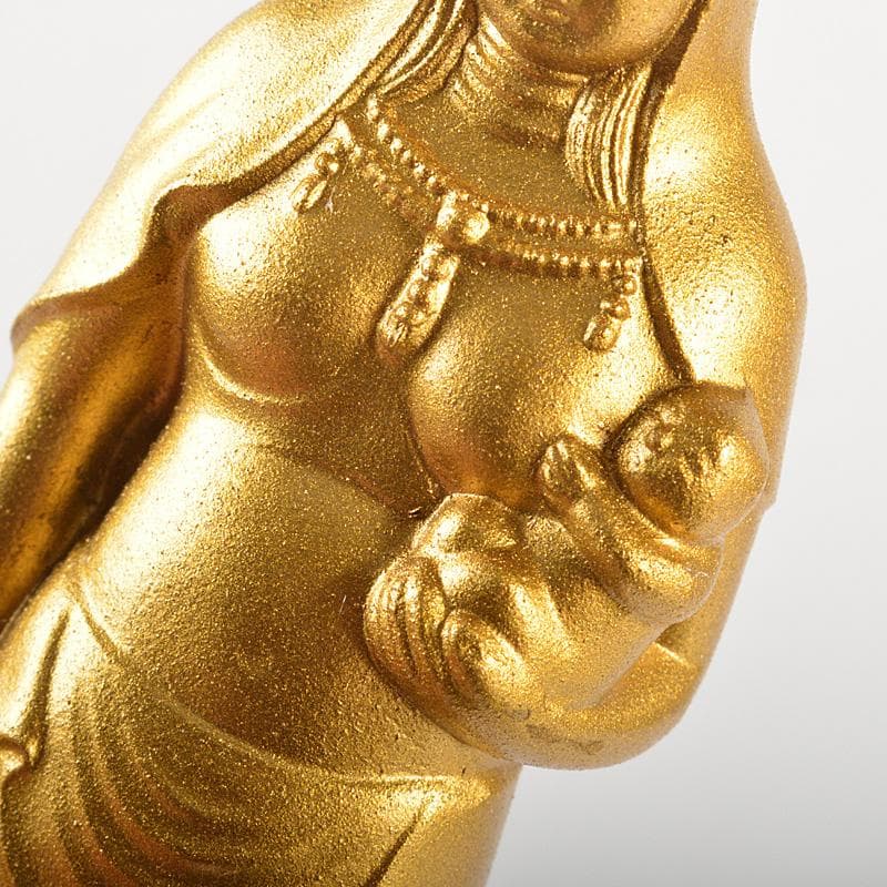 仏教美術　古銅鍍金　水子観音像　仏像　置物　箱付　C　5983