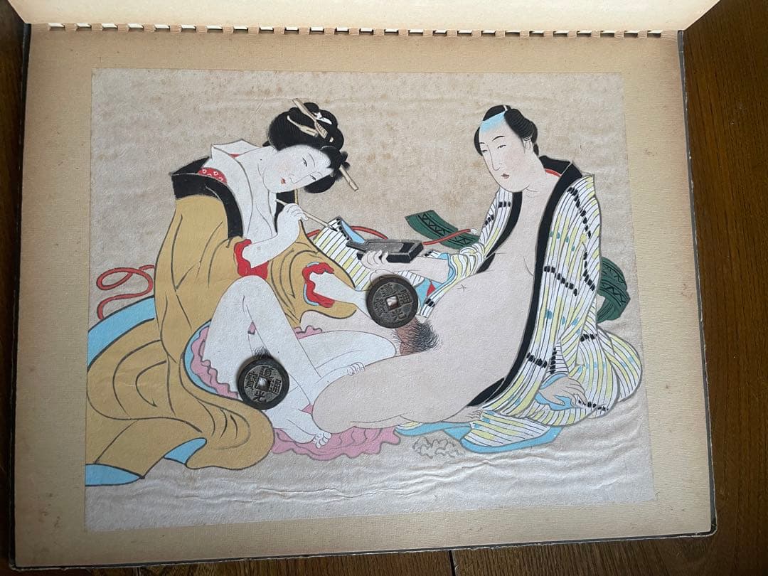 春画　12幅　日本画　肉筆　骨董　年代物　手描き