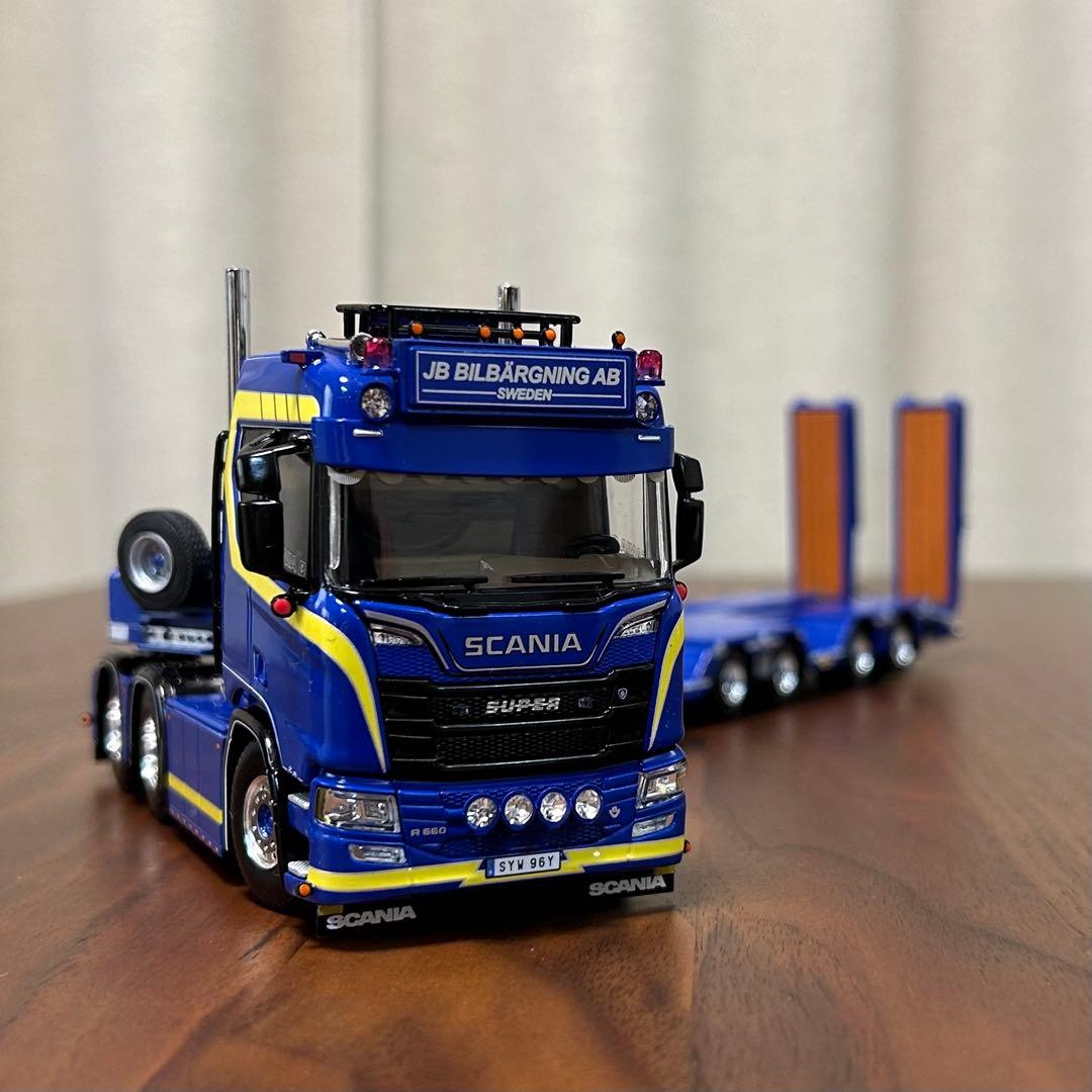 WSIスカニア 6×4セミホイールウェルローローダートレ1/50