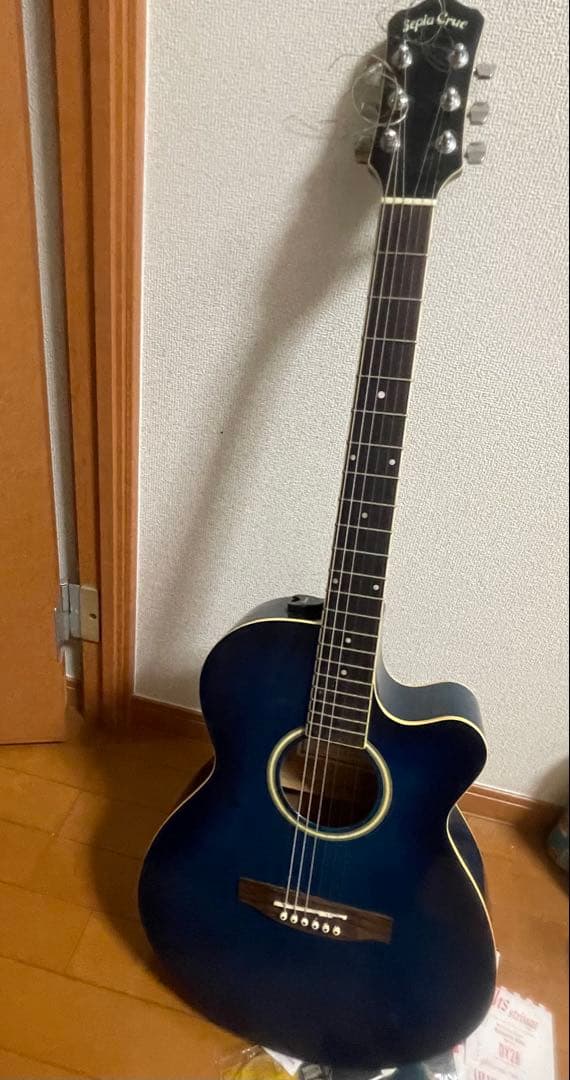 Sepia Crue EAW-180-BLS エレアコ ギター ブルー