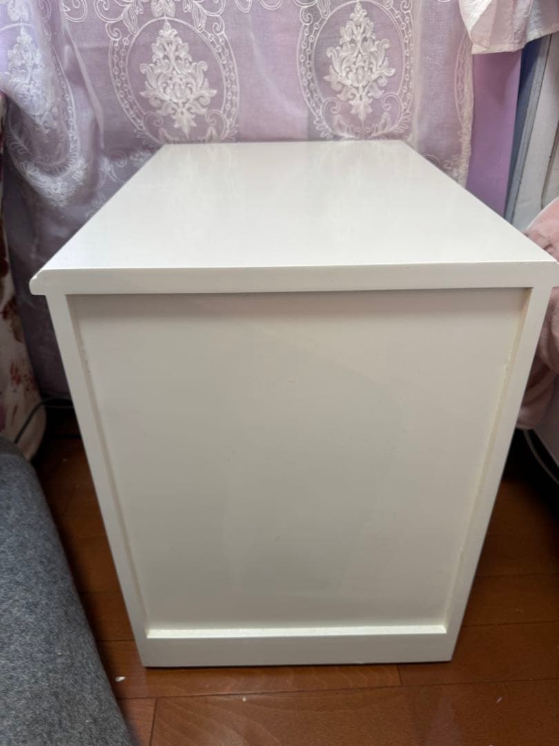 サイドチェスト　白　アンティーク