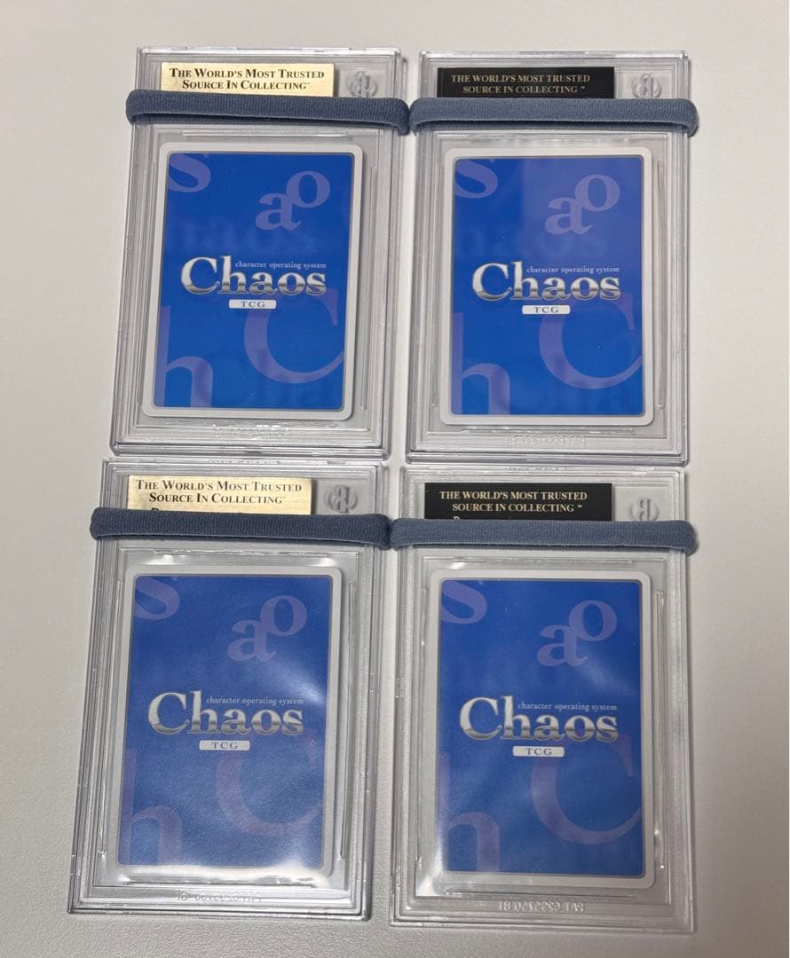 4枚セット BGS10 chaos リドルジョーカー ゆずソフト SP サイン