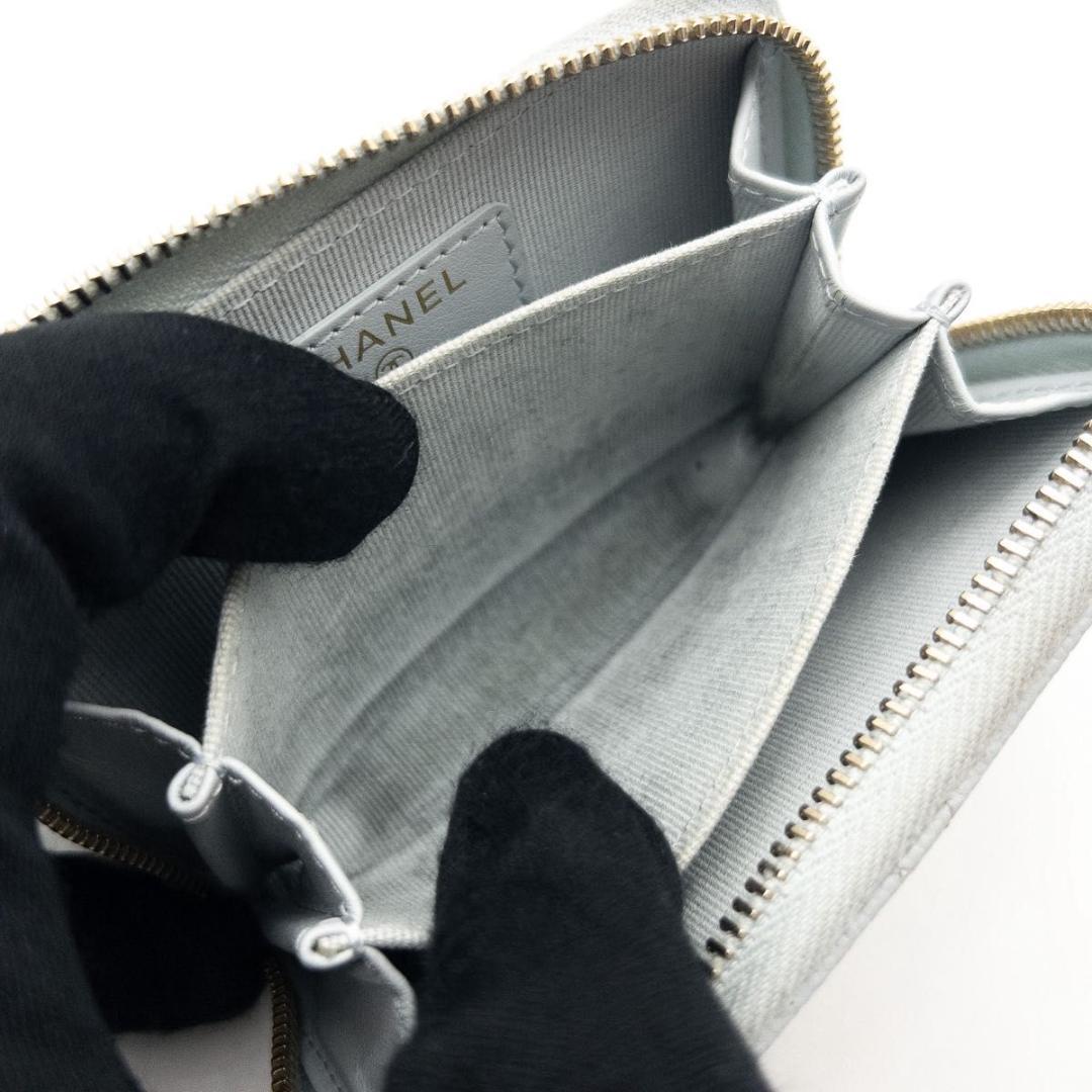 【極美品】CHANEL クラシックジップパース　マトラッセ　キャビアスキン