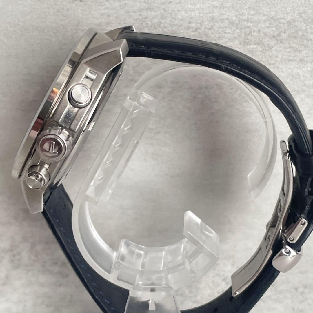 稼動品　TISSOT ティソ1853 クロノグラフ　黒 黄針　メンズ　腕時計