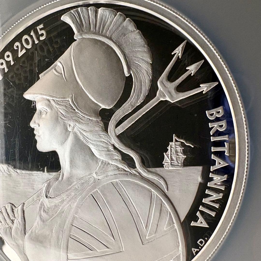 2015 イギリス ブリタニア 10ポンド 5オンス 銀貨