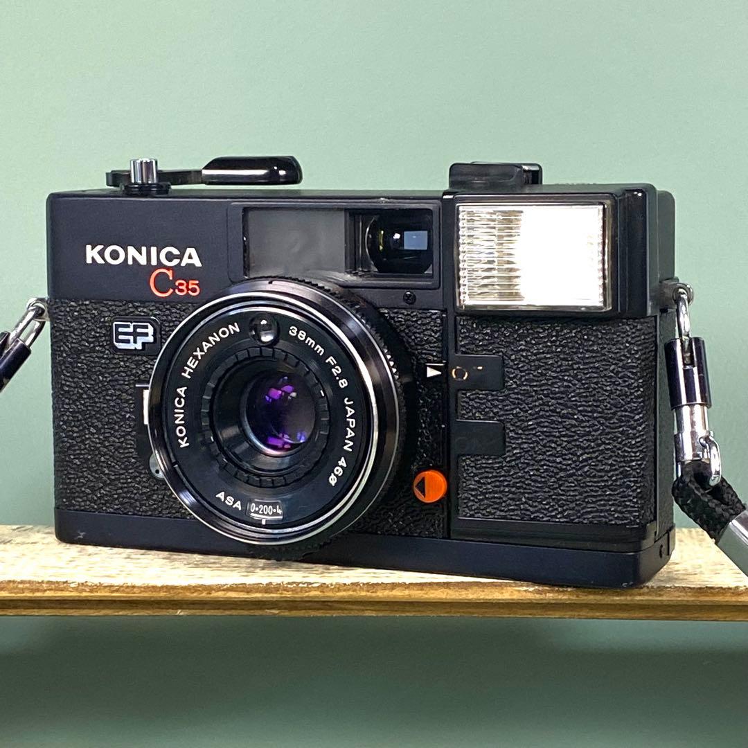 【作動保証1ヶ月】　整備済、完動品/ コニカ Konica C35 EF