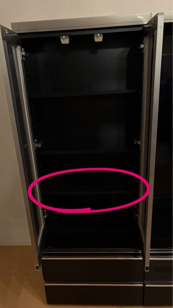 パモウナ テレビボード(3 点セット)※本ページはキュリオケース(右側)