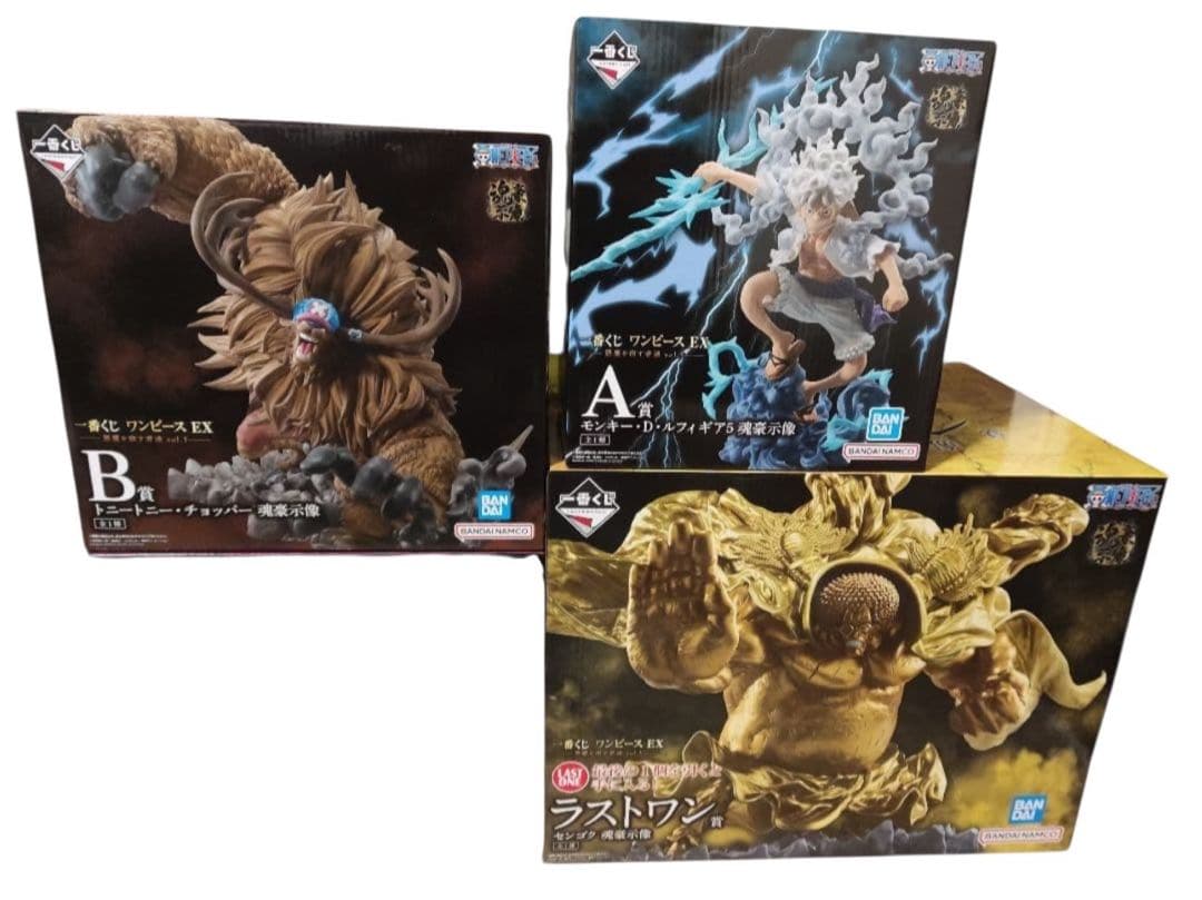 ワンピース 一番くじ 悪魔を宿す者達　ルフィ　チョッパー　センゴク　フィギュア