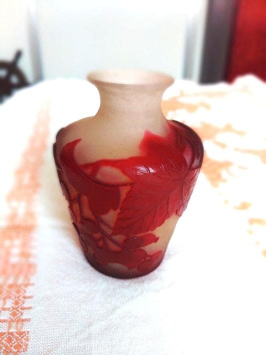 エミール　ガレ　の　小型花瓶（壺）