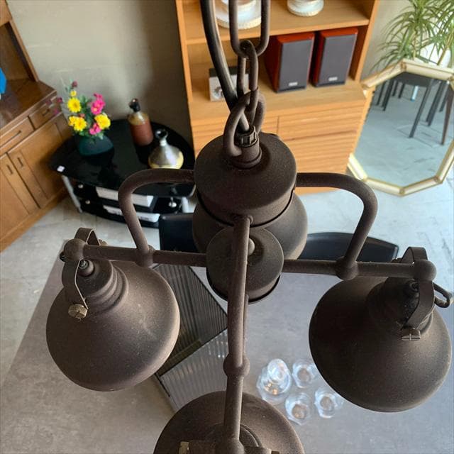 シーリングライト・天井照明 HERMOSA RUSTY 4 CUP LIGHT