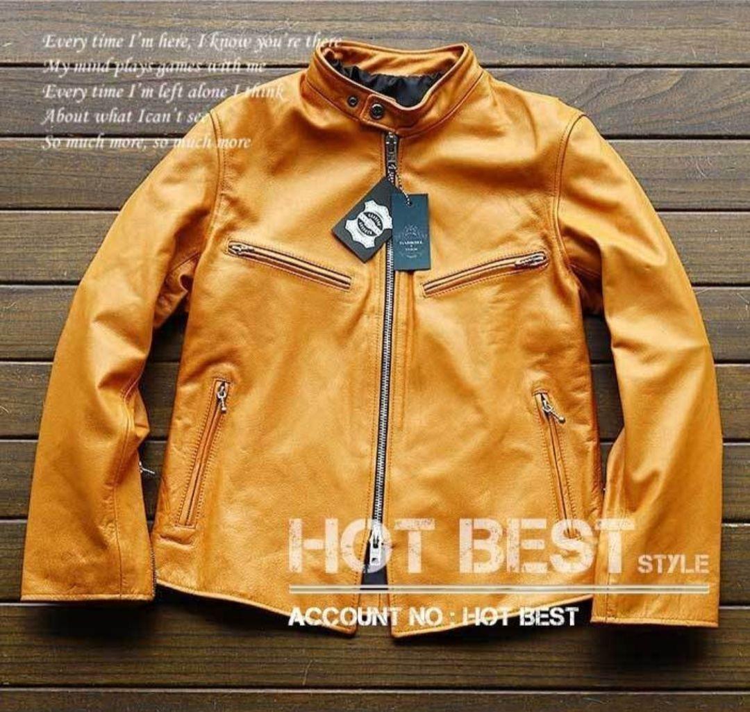 これ以上の値下不可！L【新品】18万円 最上級ナッパオイルレザー牛革 カウハイド