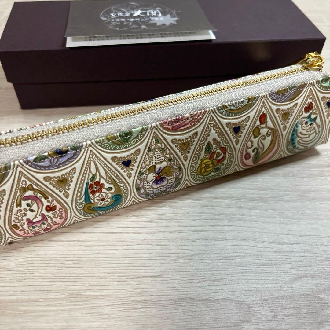 花と猫＜ミックス＞ 三角マチのペンケース