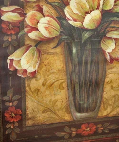 セール！ イタリア 額絵 アート新品 フレーム ピオニー モダン 44772