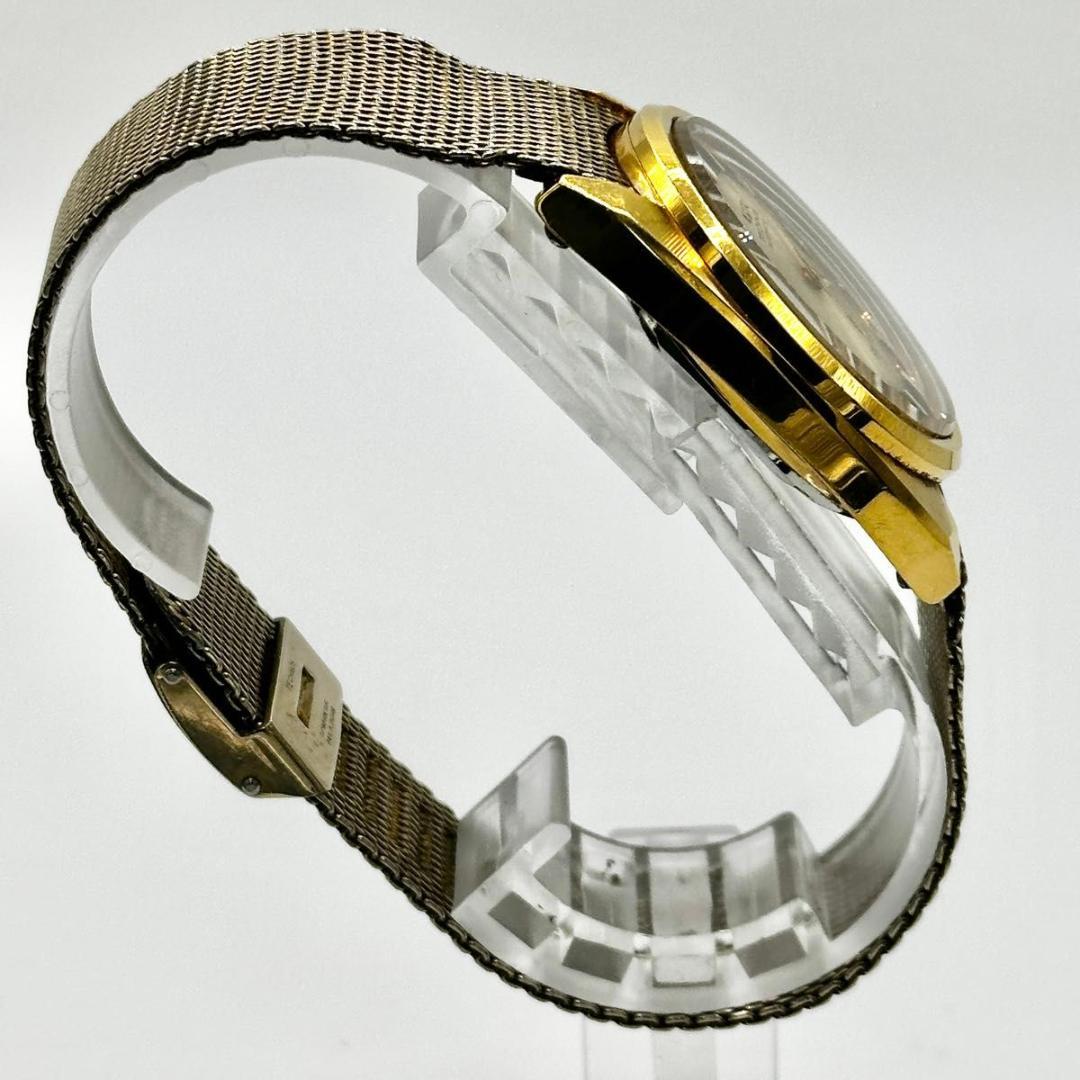 稼働 ヴィンテージ TECHNOS SkyLight 手巻き デイト　腕時計