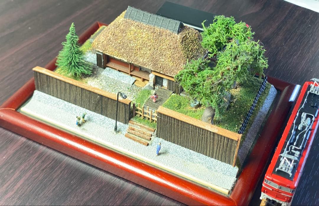 古民家ジオラマ　夜景ライト付き