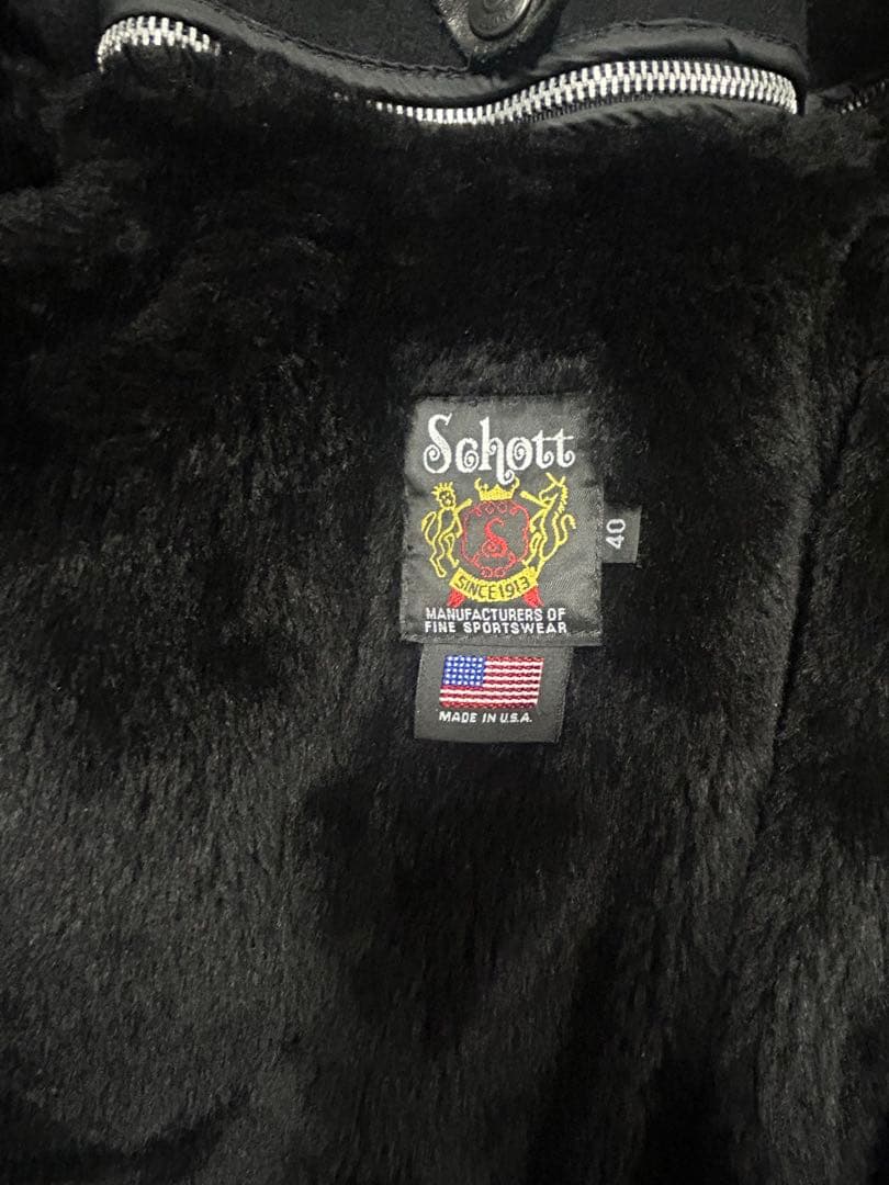 Schott ショット　G-1のウール牛革仕様　上野商会別注