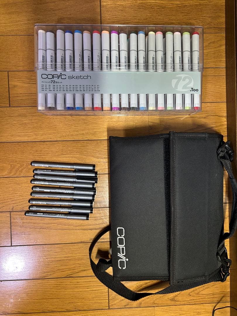 コピック スケッチ ベーシック 72本セット バッグ マルチライナー9本セット