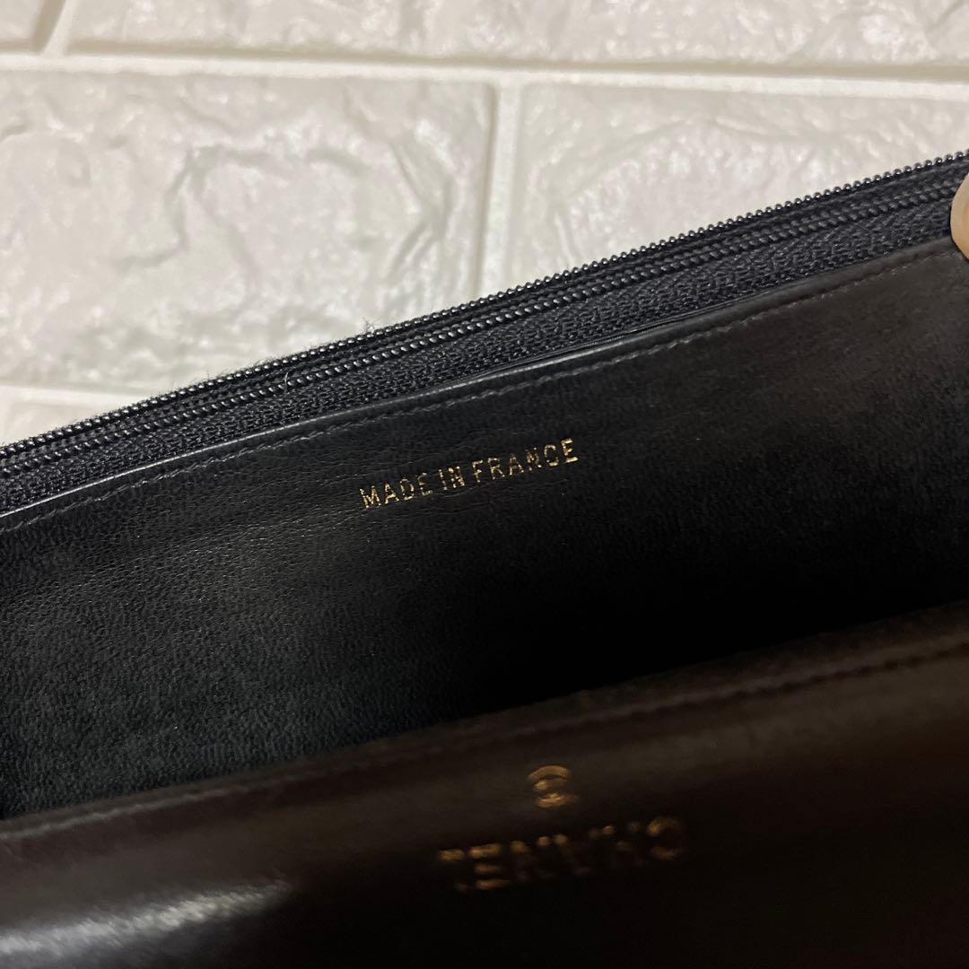 CHANEL シャネル　ラムスキン　ブラックレザー財布